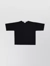 P.a.r.o.s.h Cotton T-shirt With Round Neck And Short Sleeves In Black
