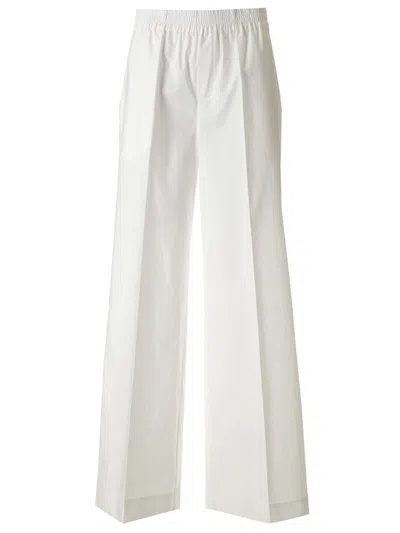 P.a.r.o.s.h Cotton Trousers In Bianco