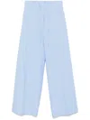 P.a.r.o.s.h Silk Trousers In Blue