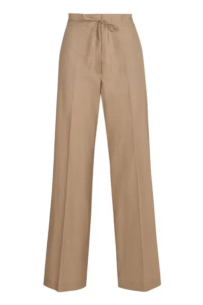 P.a.r.o.s.h . Cotton Wide-leg Trousers In Multi