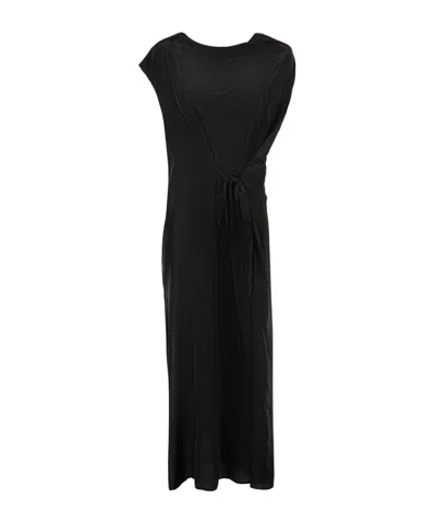 P.a.r.o.s.h Cowl-neck Midi Dress In Black