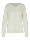 P.a.r.o.s.h 'linfa' Cream Wool Blend Cardigan In Crema