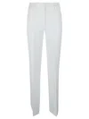 P.a.r.o.s.h Mid-rise Virgin-wool Flared Trousers In Beige