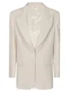 P.a.r.o.s.h Single-breasted Blazer In White