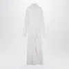 P.a.r.o.s.h . Cream-coloured Turtleneck Dress In Wool Blend In White