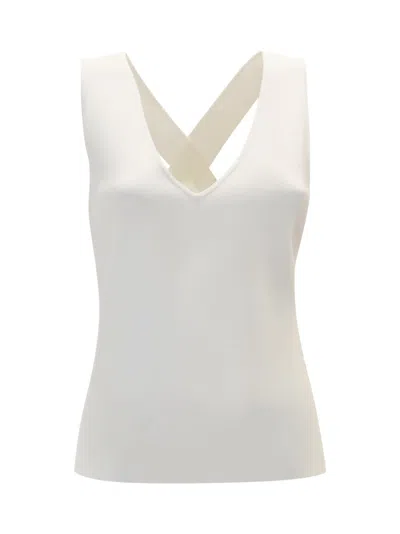 P.a.r.o.s.h Parosh Cream Viscose Roma24 Sweater In White