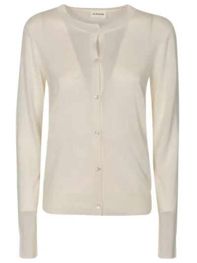 P.a.r.o.s.h Cream White Wool-silk-cashmere Sweater In Neutrals