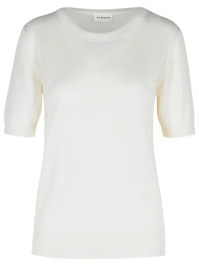 P.A.R.O.S.H P.A.R.O.S.H. CREAM WOOL BLEND SWEATER