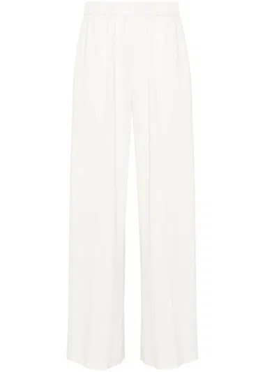 P.a.r.o.s.h Crepe Palazzo Pants In White