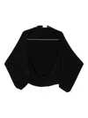 P.a.r.o.s.h Crêpe Shrug In Black