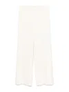 P.a.r.o.s.h . Crew Cotton Blend Trousers In White
