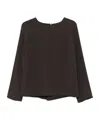 P.a.r.o.s.h Crew Neck Blouse In Animal Print