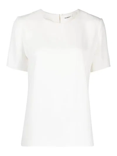 P.a.r.o.s.h Crew Neck Blouse In White