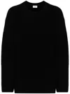 P.a.r.o.s.h Ribbed-knit Cashmere Sweatshirt In Black