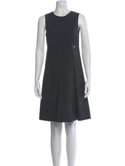 Pre-owned P.a.r.o.s.h Crew Neck Knee-length Dress In Gray