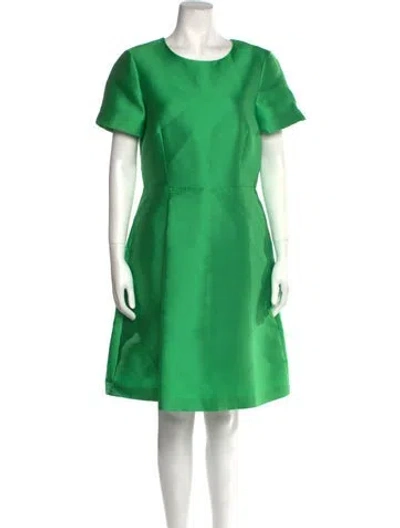Pre-owned P.a.r.o.s.h Crew Neck Knee-length Dress In Green