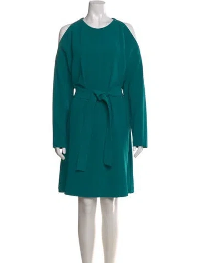 Pre-owned P.a.r.o.s.h Crew Neck Knee-length Dress In Green