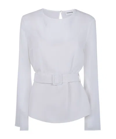 P.a.r.o.s.h Crew Neck Shirt In White