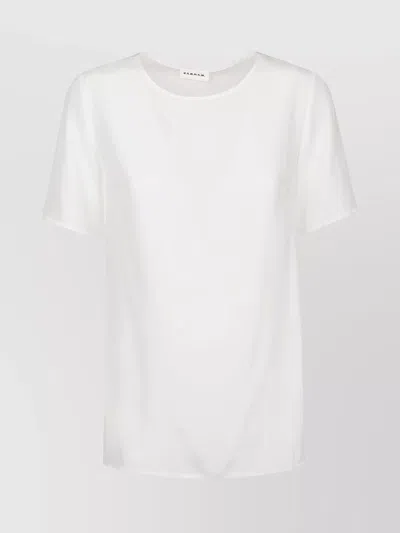 P.A.R.O.S.H CREW NECK SILK BLOUSE