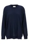 P.a.r.o.s.h Lightweight Wool Blend Crew-neck Sweater In Blue