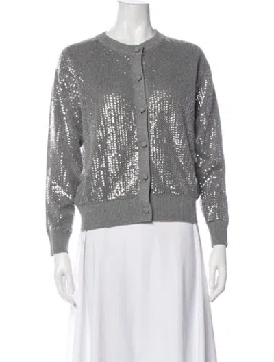 Pre-owned P.a.r.o.s.h Crew Neck Sweater W/ Tags In Gray