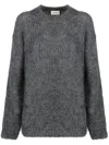 P.a.r.o.s.h Lula Round Neck Sweater In Grey