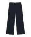 P.a.r.o.s.h High Waist Wide-leg Cotton Trousers In Black
