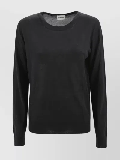 P.a.r.o.s.h Crewneck Knitwear Long Sleeves In Black