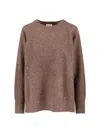 P.a.r.o.s.h Crewneck Sweater In Brown