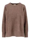 P.a.r.o.s.h Crewneck Sweater In Brown