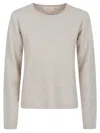 P.a.r.o.s.h Parosh Relaxed-fit Crewneck Sweater In Luxurious Raccoon Fur In Gray