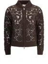 P.a.r.o.s.h Handcrafted Bomber Jacket In Brown
