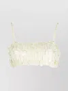 P.a.r.o.s.h Crop Top Sequin Spaghetti Straps