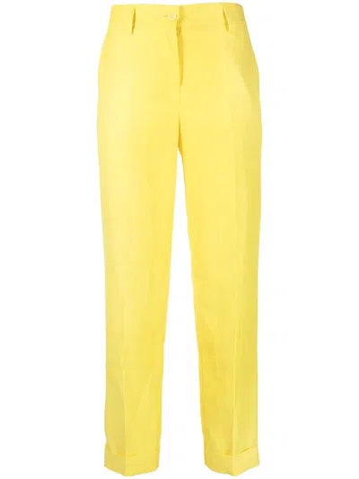 P.a.r.o.s.h Klassische Cropped-hose In Yellow