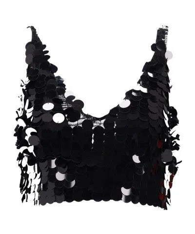 P.a.r.o.s.h Cropped Vest In Black