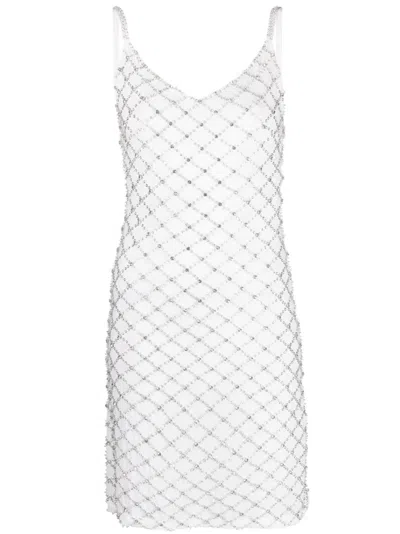 P.a.r.o.s.h Crystal-embellished Slip Dress In White