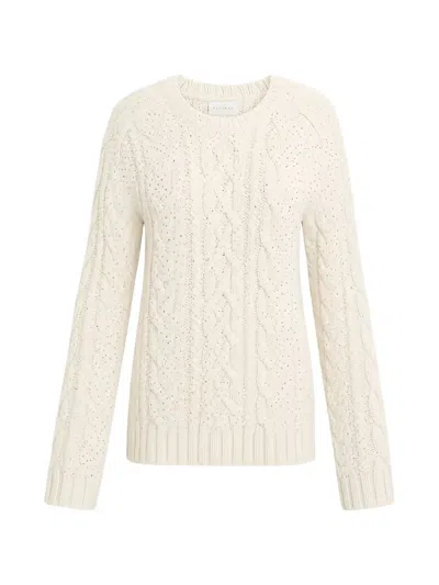 P.a.r.o.s.h Crystal-embellished Cable-knit Sweater In Neutral