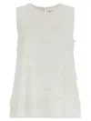 P.a.r.o.s.h White Embroidered Top In White