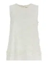 P.a.r.o.s.h White Embroidered Top In White