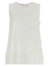 P.a.r.o.s.h White Embroidered Top In White