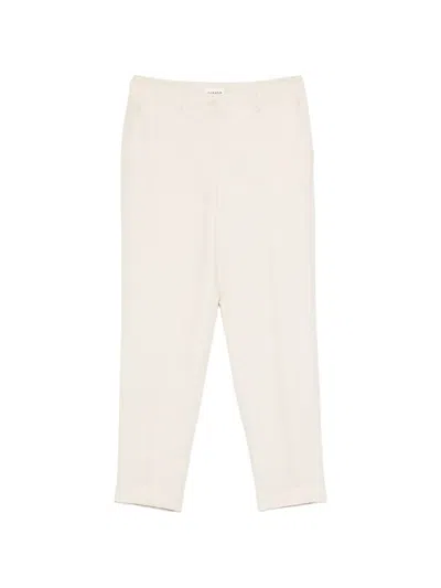 P.a.r.o.s.h Cuffed Cropped Trousers In Neutral