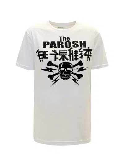 P.a.r.o.s.h Parosh Culmine White Cotton T-shirt