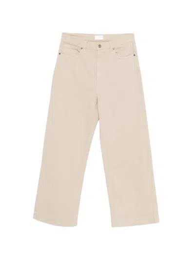 P.a.r.o.s.h Cuoricini Wide-leg Jeans In Neutral