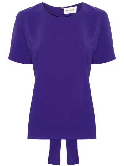 P.a.r.o.s.h Cut-out-detail Cady Blouse In Purple