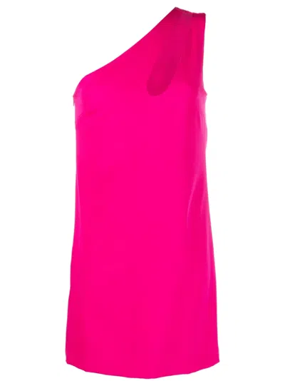 P.a.r.o.s.h Cut-out-detailing One-shoulder Minidress In Pink