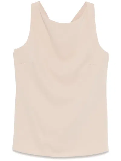 P.a.r.o.s.h Cut Out-detail Top In Neutrals