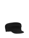 P.a.r.o.s.h . D010521 Wool Flat Cap In Black
