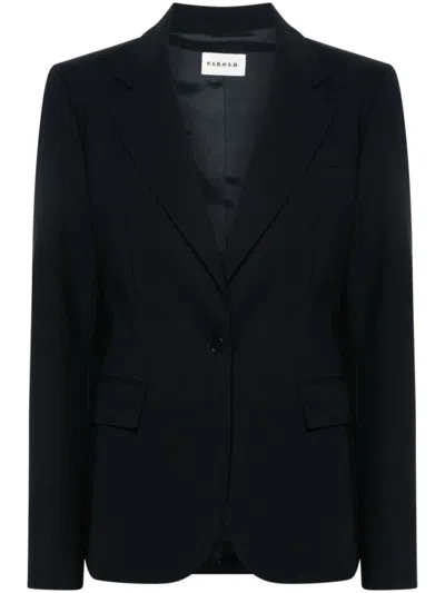P.a.r.o.s.h Dark Blue Single-breasted Blazer