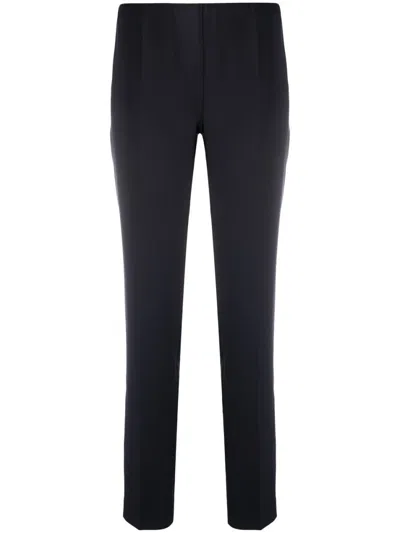 P.A.R.O.S.H DARK BLUE TAPERED LEG TROUSERS