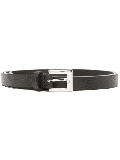 P.A.R.O.S.H DARK BROWN BOBELT LEATHER BELT